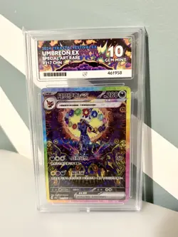 Ace 10 Chinese Umbreon ex 217/187 Terastal Festival SAR perf subgrades- bargain - Image 1