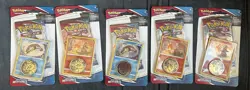 Pokemon Battle Styles Sword & Shield Pin Charmander/Arrokuda FIVE BOOSTER PACKS - Image 1