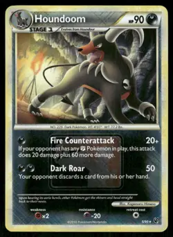 Pokemon Tcg Houndoom [Reverse Holo League] #5 Pokemon Undaunted LP - Image 1