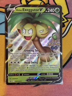 Alolan Exeggutor V SWSH225 Pokemon Go Black Star Promo Pokemon Card Mint - Image 1
