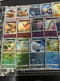Pokemon TCG Star Holo Eevee Evolution (18 Card Full Set) Gem Pack Vol. 2 Chinese - Image 2