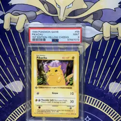 Pokemon Yellow Cheeks Pikachu #58 | PSA 9- Mint | 1st Edition Base 1999 - Image 1