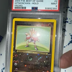 2003 Pokemon ~ Best of Game Promo ~ Hitmonchan-Holo #2 ~ PSA 9 MINT 2 SWIRLS! - Image 4