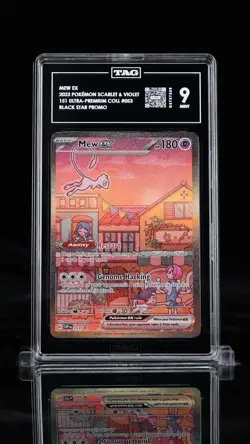 TAG 9 MINT Mew ex Black Star Promo #053 - Scarlet & Violet 151 UPC - Pokemon TCG - Image 1