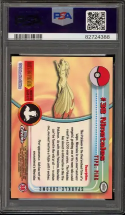 Pokemon Topps Chrome Ninetales Sparkle #38 PSA 10 Gem Mint - Image 2