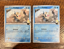 LOT x2 - #52 Cynthia's Feebas RH REVERSE HOLO Pokemon TCG S&V Destined Rivals - Image 1