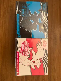 Pokemon Lot Black Bolt and White Flare Elite Trainer Box ETB Set of 2 Sealed - Image 1