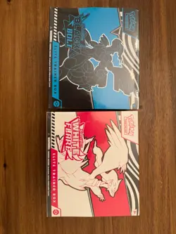 Pokemon Lot Black Bolt and White Flare Elite Trainer Box ETB Set of 2 Sealed - Image 1