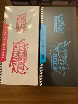 Pokemon Lot Black Bolt and White Flare Elite Trainer Box ETB Set of 2 Sealed - Image 4