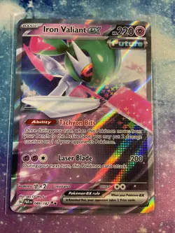 Pokemon TCG Iron Valiant Ex 089/182 Paradox Rift Double Rare Near Mint/Mint - Image 1