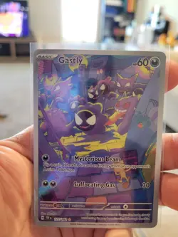 Pokemon TCG Gastly Holo Illustration Rare Card SV05: Temporal Forces 177/162 NM - Image 1