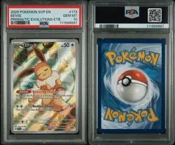 PSA 10 Eevee SVP SV 173 Pokemon Prismatic Evolutions | ETB Black Star Promo - Image 3