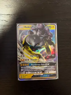 2018 Raikou GX Ultra Rare Promo card SM121 Sun & Moon Pokemon TCG NM - Image 1