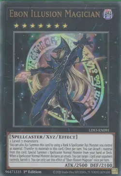 YuGiOh! - EBON ILLUSION MAGICIAN - Rare Trading Game Card *FREE UK POSTAGE* - Image 1