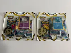 Pokemon Silver Tempest SEALED 3-Pack Blister Set - Pack Art And Promo Set! - Image 1