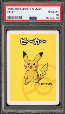 Pokemon Old Maid Pikachu Japanese PSA 10 Gem Mint - Image 1
