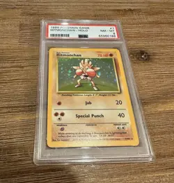1999 Pokemon Game Base Set Hitmonchan #7 English Holo Rare 7/102 - PSA 8 NM-MT - Image 1