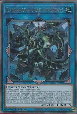 YuGiOh! - RAGNARAIKA STAG SOVEREIGN - Rare Trading Game Card *FREE UK POSTAGE* - Image 1