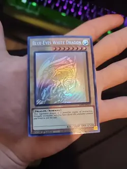 Blue-Eyes White Dragon (Ghost Rare) GFP2-EN175 (ART SHIFT MISPRINT!!!) - Image 1