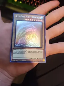 Blue-Eyes White Dragon (Ghost Rare) GFP2-EN175 (ART SHIFT MISPRINT!!!) - Image 3