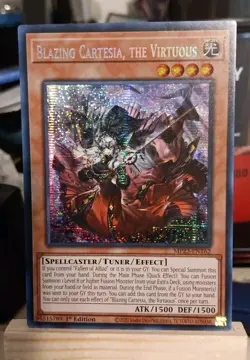 MP23-EN162 Blazing Cartesia, the Virtuous Prismatic Secret 1st Ed NM YuGiOh Card - Image 1