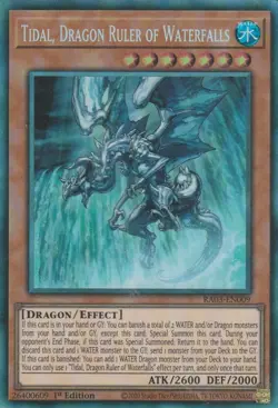 YuGiOh! - TIDAL, DRAGON RULER OF WATERFALLS - Trading Game Card FREE UK POSTAGE - Image 2