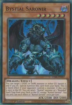 YuGiOh! - BYSTIAL SARONIR - Rare Trading Game Card *FREE UK POSTAGE* - Image 1