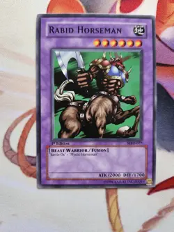 Yu-gi-oh Rabid Horseman MRD-077 1st Edition Common NM - Image 1