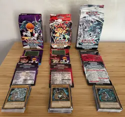 Vintage Yu-Gi-Oh Starter Deck LOT (99% Complete) Kaiba & Yugi Reloaded Blue Eyes - Image 1
