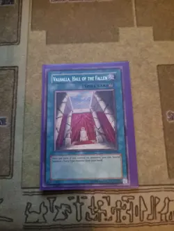 YUGIOH VALHALLA HALL OF THE FALLEN PP02-EN020 SECRET UNLIMITED ED NM BLEED - Image 1