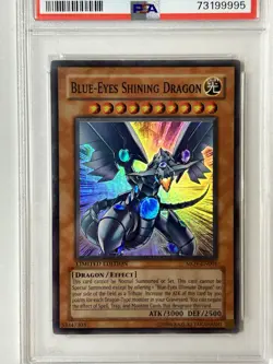 2004 YU-GI-OH! PROMO MOVIE PACK #EN001 BLUE-EYES SHINING DRAGON PSA 8 - Image 3