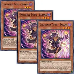 3x Yugioh! Unchained Twins - Sarama - ETCO-EN029 - Common - 1st Edition NM - Image 1