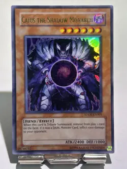 Yu-Gi-Oh! TCG Caius the Shadow Monarch SDDE-EN001 UNLIMITED ENGLISH NM - Image 1