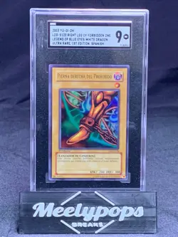 Right Leg of the Forbidden One Legend of Blue Eyes Yu-Gi-Oh! Spanish 1st SGC 9 - Image 1