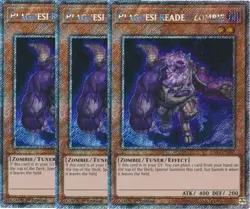 Yu-Gi-Oh! 3x Plaguespreader Zombie RA03-EN207 Platinum Secret Rare Playset - Image 1