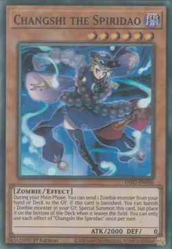 YuGiOh! - CHANGSHI THE SPIRIDAO - Rare Trading Game Card *FREE UK POSTAGE* - Image 1