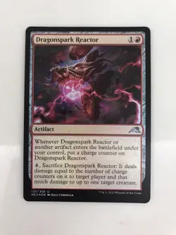 Dragonspark Reactor Foil MTG Magic the Gathering Card NM Near Mint NEO - Image 1