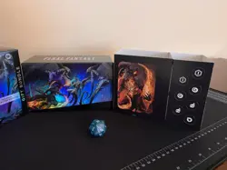 Final Fantasy MTG Gift Bundle w/ Collector Booster Cards, Foil Lands, Die, More - Image 3