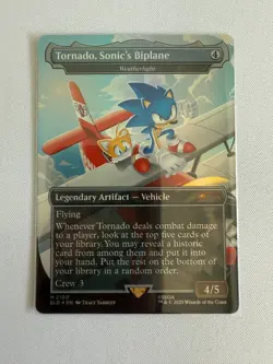 Tornado, Sonic's Biplane - Weatherlight (Rainbow Foil) - Secret Lair Drop Series - Image 1