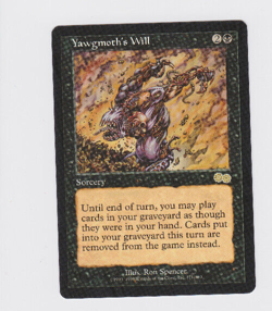 Magic The Gathering: YAWGMOTH'S WILL, Urza's Saga LP/NM - Image 1