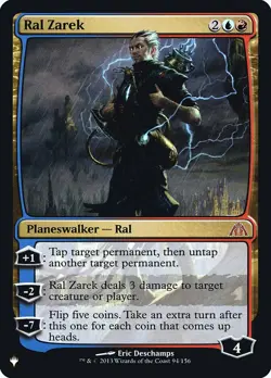 Ral Zarek [Secret Lair: Heads I Win, Tails You Lose] Lightly Played Foil - Image 1