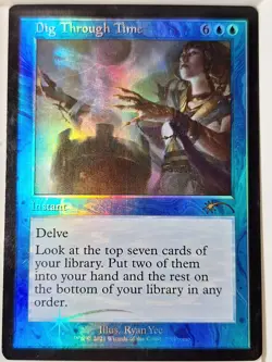 Dig Through Time - FOIL - Love Your LGS Promo - Magic the Gathering MTG Nice! - Image 1