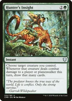 Hunter's Insight 1x MtG Commander Legends CMR SP/NM - Image 1