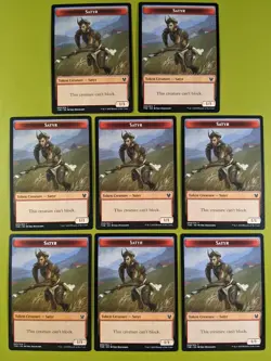 8 Satyr Token Theros Beyond Death Magic the Gathering MTG 8 - Image 1