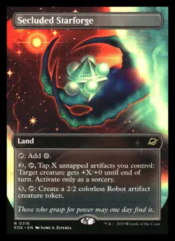 Secluded Starforge Borderless Edge of Eternities MTG - NM+ - Image 1