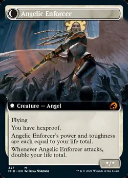 Enduring Angel // Angelic Enforcer (Extended Art) [Innistrad: Midnight Hunt] Li - Image 2