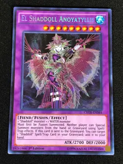 Yugioh El Shaddoll Anoyatyllis CROS-EN044 Secret Rare 1st Ed NM - Image 1