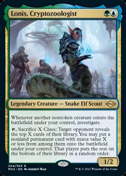 Lonis, Cryptozoologist [Modern Horizons 2] Lightly Played - Image 1
