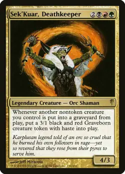 1x Sek'Kuar, Deathkeeper NM English MTG - Coldsnap - Image 1