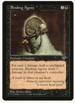 Binding Agony Magic the Gathering (x4) PLAYSET MtG Mirage - Image 1